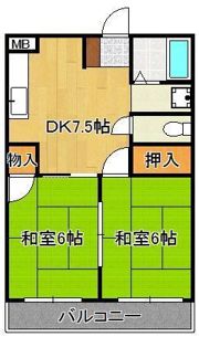 シャトレ大浦Vの間取り画像