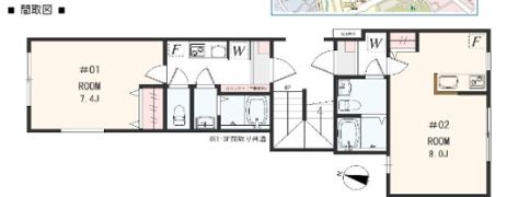 アザーレ・パッシオ大口Bの間取り画像