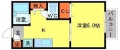 ジュネスハイム仲辻の間取り画像