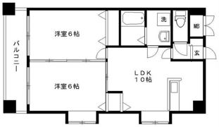 リバティ天神南の間取り画像