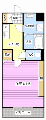 パルティーレ島之郷の間取り画像