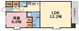 S-RESIDENCE淀屋橋の間取り画像