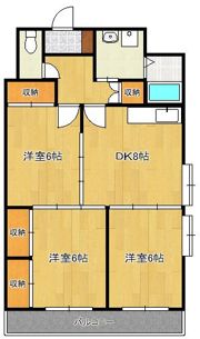 第三矢野ビルAの間取り画像