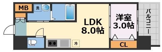 セオリー大阪ハーバーDOORの間取り画像