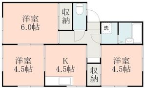 羽山ハイツ B棟の間取り画像