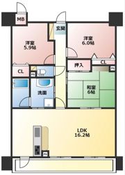 J’sマンション伊岐須ガーデンの間取り画像