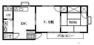 大西ハイツの間取り画像