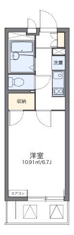 レオパレスベルファムの間取り画像