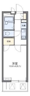 レオパレスベルファムの間取り画像