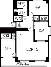 南山ハイツの間取り画像
