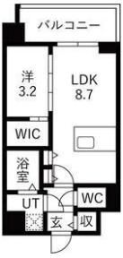 エスリードレジデンス梅田クラスシティの間取り画像