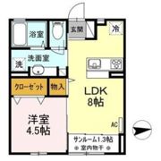 ティエドールAの間取り画像
