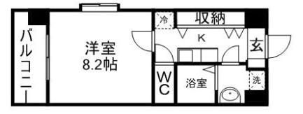 リバージュ県庁通りの間取り画像