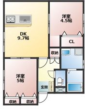 Eフラットの間取り画像