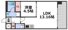 プレジオ森之宮の間取り画像