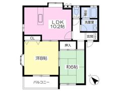 パールハイツAの間取り画像