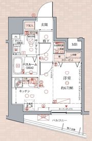 クレヴィスタ武蔵小山の間取り画像