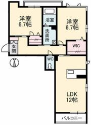 グランマスト今 B棟の間取り画像