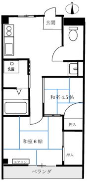 三功マンションの間取り画像