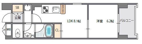 コンソラーレ東野田の間取り画像