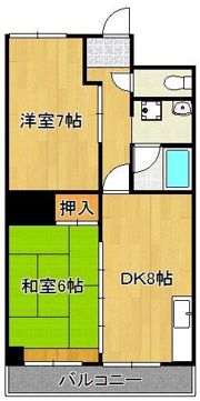 到津ハウスの間取り画像