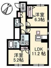 グランシャリオの間取り画像