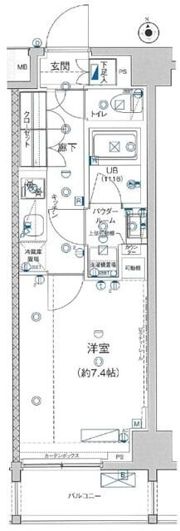 GENOVIA板橋 west green veilの間取り画像