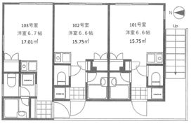 メリディアン上北沢の間取り画像