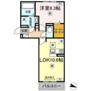 フリージア B棟の間取り画像