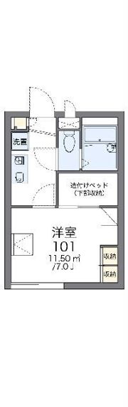 レオパレス林の間取り画像