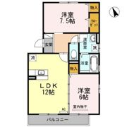 ロイヤルガーデン D棟の間取り画像