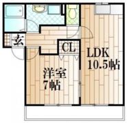 ARROWS Casa MONOPLUS福富東 E棟の間取り画像