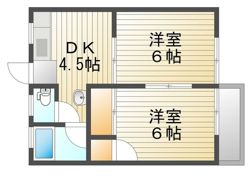 浮田コーポの間取り画像