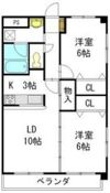 レージュ桔梗平の間取り画像