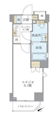 リージア中野新橋の間取り画像