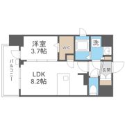 プランドール新北野の間取り画像