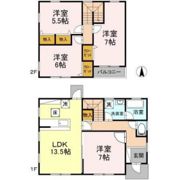 泉田借家 南棟2（中）の間取り画像
