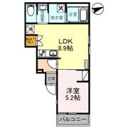 DCR大久保領家の間取り画像