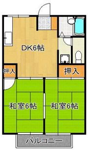 プレジール藤の間取り画像