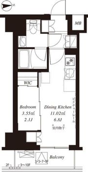 フレンシア御徒町の間取り画像