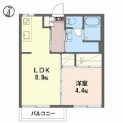 フレグランスひがし B棟の間取り画像