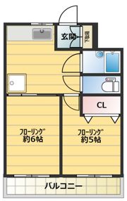 紀陽ハイツの間取り画像
