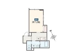 MELDIA西新井Ⅷの間取り画像