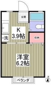 サンシティ江田Dの間取り画像