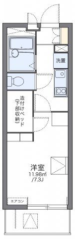 レオパレスブルースカイの間取り画像