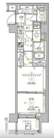 ガリシア錦糸町Ⅳの間取り画像