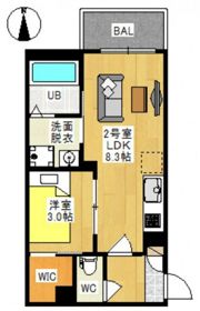 REGALEST 花尻Ⅲの間取り画像