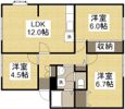 サンビレッジ南輝 A棟の間取り画像