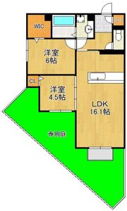 アピアランス中井の間取り画像