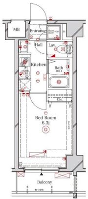 ラフィスタ品川ベイの間取り画像